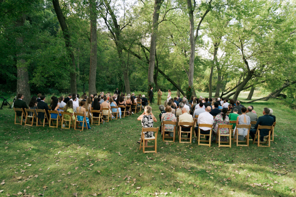 Private estate wedding ceremony